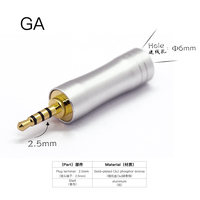 Connecteur audio mono GA neuf, prise jack pour casque plaqué or 4,4 mm 3,5 mm 2,5 mm 5 pôles sortie AC
