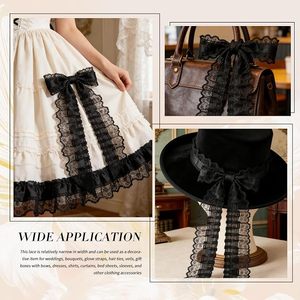 Cinta de Encaje Negra para Cajas de Regalo, Ramos de Boda, Guantes, Lazos para el Cabello, Velos, Accesorios para Vestidos - Product Image 6