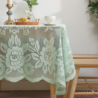 Couverture de table blanche personnalisée en gros prête à l'emploi tricot chaîne décoration de mariage nappe en spandex
