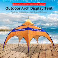 FEAMONT Commercial Acier Cadre Arche Tente Toit Tissu Dôme Gazebo Auvent Événements En Plein Air Personnalisable Logo Salons Expositions