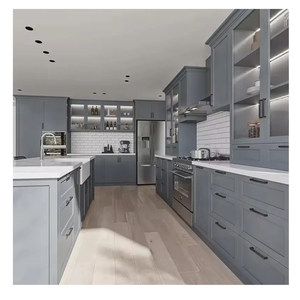 2025 mới phong cách Châu Âu sang trọng tủ bếp thân thiện với môi nhựa Countertop ăn vòi nước nhà bếp hiện đại Thiết kế nội thất - Product Image 6