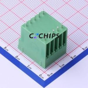 KF2EDGVH-3.5-2*5P Plug-in Terminal Block Through hole,P=3.5mm Connector Board-to-Board / Socket - Closed 2x5P 3.5mm Green - Product Image 2