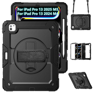 Nueva Funda Resistente para Tablet <span class=keywords><strong>iPad</strong></span> <span class=keywords><strong>Pro</strong></span> 13 2025 M5 A3360 con Protector de Pantalla Integrado, Funda Antigolpes con Correa para el Hombro - Product Image 1