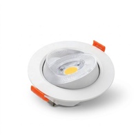 Spot LED encastré à prix avantageux, 3 CCT, changement de couleur par bouton rotatif, boîtier PC, pour éclairage intérieur