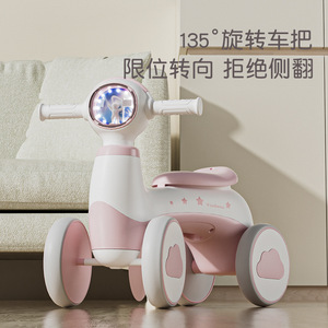 Nouvelle trottinette pour enfants - Poussette à roulettes pour bébé - Véhicule d'équilibre à 4 roues pour garçons et filles de 1 à 3 ans - Product Image 4
