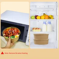 Bol en papier jetable biodégradable de qualité alimentaire, respectueux de l'environnement, pour salade, pain, collation, biscuits, utilisation à emporter, couleurs personnalisées recyclables