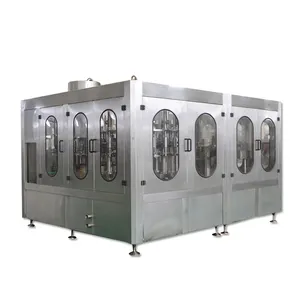 8000-12000bph automática Pet/botella de vidrio de bebidas carbonatadas beber/Gas/agua de Soda líquido de Control PLC 3 en 1 máquina de llenado