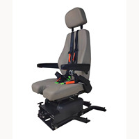Asiento de Simulador de Vuelo con Riel Deslizante en Forma de L, Asientos de Avión con Cinturón de Seguridad y Reposabrazos