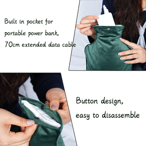 Durable Hot-selling <b>USB</b> Charging Hand Warmer With Skin-friendly Flannel Cotton Filling & <b>Heating</b> Pad Manual Temperature Control - Product Image 5