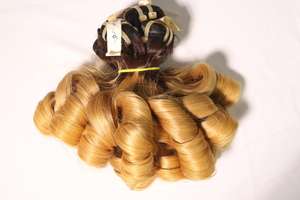 สีบลอนด์ออมเบรคุณภาพระดับพรีเมียม (# 1B-#60) ช่อผมดิบสีบลอนด์แบบเด้งดึ๋งโดยผมมนุษย์100% (ผมดิบ) - Product Image 5