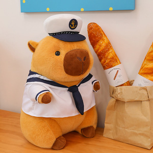 Vente en gros de jouets en peluche de qualité cochon d'inde pour enfants oreiller de sommeil jouet en peluche personnalisé poupée Capybara mignon intéressant jouets en peluche - Product Image 6