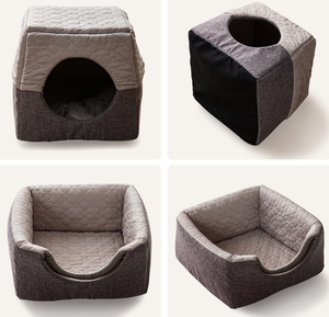 Ensemble universel <span class=keywords><strong>de</strong></span> housses <span class=keywords><strong>de</strong></span> siège <span class=keywords><strong>de</strong></span> voiture pour animaux <span class=keywords><strong>de</strong></span> compagnie pour chats chiens petits animaux fausse fourrure solide <span class=keywords><strong>lit</strong></span> <span class=keywords><strong>de</strong></span> voyage canapé nid paniers <span class=keywords><strong>tour</strong></span> lits amovibles - Product Image 4