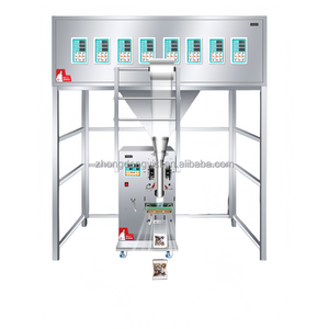 Máquina de Llenado Automática de Alta Velocidad con Múltiples Cabezales para Nueces, Cereales, Harina, Especias, Snacks, 50-1000g, Neumática, PLC, Pesaje, Empaquetado y Sellado de Bolsas - Product Image 1