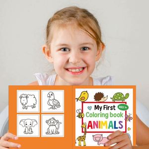 30 Libros para Colorear con Dibujos a Mano para Niños con Animales de Dibujos Animados Sencillos - Product Image 4