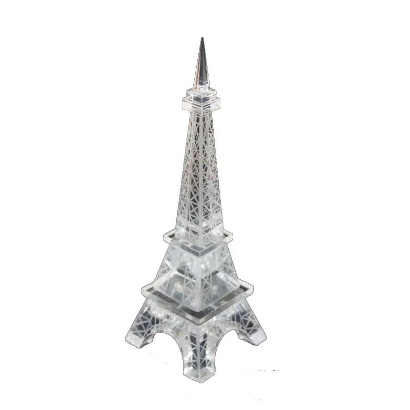 핫 세일 18CM 크리스탈 에펠 탑 모델 조각 스팟 도매 파리 타워 기념품