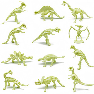 Juguetes de Modelos de Dinosaurios del Mundo Congelado, Pterodáctilo, Tiranosaurio Rex, Plástico, 12 Piezas, Modelos de Esqueletos de Dinosaurios, Adornos Originales - Product Image 5