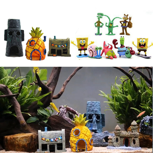 Decoración de <span class=keywords><strong>Acuario</strong></span> con Forma de Pecera de Dibujos Animados, Casa de Piña para Pecera, Adornos para el Hogar, Accesorios para Acuarios, <span class=keywords><strong>Peces</strong></span> - Product Image 2