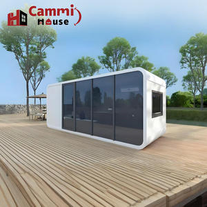 Модульный дом Cammi House: Сборный стальной капсульный дом-контейнер (тройной, экономия на доставке), спальня, гостиная, кабина Apple - Product Image 1