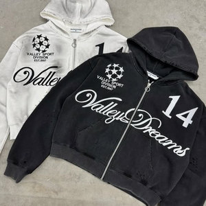Sudadera con Capucha de Corte Cuadrado, Cuello Redondo, Impresión Digital DTG Completa, Diseño Gráfico Personalizado, Hombros Caídos, Algodón Grueso 100%, Ajuste Holgado - Product Image 3