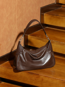 Women's Genuine Leather Hobo <b>Bag</b> Luxury Genuine Leather Lady's Shoulder <b>Bag</b> <b>Large</b> Capacity Tote <b>Bag</b> ladies sling <b>bag</b> - Product Image 4