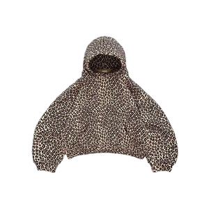 Sudadera con Capucha Oversize de Algodón 100% con Diseño Personalizado y Logotipo OEM, Estilo Urbano Y2K, Tejido Terry, Holgada, con Estampado de Leopardo Completo, para Exteriores - Product Image 1