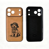 Funda para Teléfono con Grabado Láser de PU, Anti-desgaste, Anti-caídas, para iPhone 16 17 Pro Max, Diseño de Logotipo Personalizado, 6 Colores, Regalo Personalizado