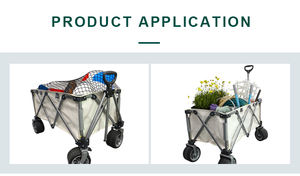 Heavy Duty Ngoài Trời Trailer Trọng Lượng Nhẹ Có Thể Điều Chỉnh Gấp Chất Béo 4 Bánh Xe Cắm Trại Giỏ Hàng Tải <span class=keywords><strong>300</strong></span> Pound Công Suất Xe Đẩy Tay - Product Image 6