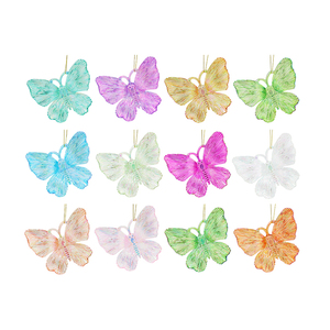 Ornement d'arbre <span class=keywords><strong>de</strong></span> noël 10cm en plastique coloré papillon pendentif enfants <span class=keywords><strong>bricolage</strong></span> <span class=keywords><strong>maternelle</strong></span> hôtel boutique décorations <span class=keywords><strong>de</strong></span> fête - Product Image 6