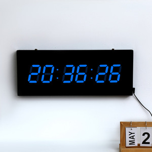 LED Digital <strong>Wall</strong> <strong>Clock</strong> Household Modern Design Adjustable Brightness Desktop <strong>Clock</strong> for Kitchen Office Classroom School <strong>Bathroom</strong> - Product Image 2