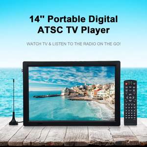 Lecteur de télévision à écran ATSC numérique portable de 14 pouces lecteur multimédia de télévision de voiture <span class=keywords><strong>avec</strong></span> télécommande pour <span class=keywords><strong>camping</strong></span>-<span class=keywords><strong>car</strong></span>, <span class=keywords><strong>camping</strong></span>, T - Product Image 5