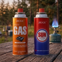 Cartouche de gaz butane miniature jetable OEM pour réchaud de camping, usage extérieur et domestique