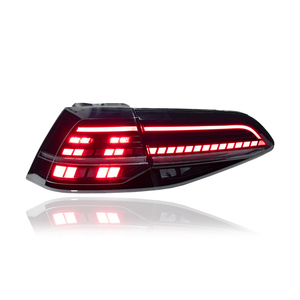 Feux arrière de voiture KGKB pour VW <span class=keywords><strong>Golf</strong></span> <span class=keywords><strong>7</strong></span> MK7 2013-2017, ensemble de feux arrière automatiques, mise à niveau <span class=keywords><strong>LED</strong></span>, feux arrière clignotants, accessoires - Product Image 3