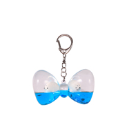 Cadeaux promotionnels de mode, porte-clés en acrylique transparent avec huile liquide, eau, dauphin, porte-clés personnalisé