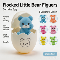 Usine chinoise : Mini-ours en peluche mignon personnalisé, boîte mystère, jouet surprise, collection de figurines d'animaux colorées