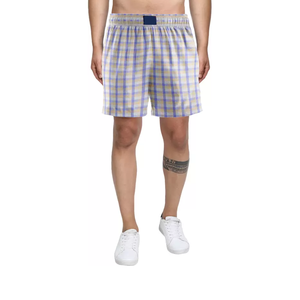 Bóxer y calzoncillos personalizables para hombre, ropa de playa a rayas de alta calidad, servicio OEM, Bóxer elegante a rayas con logotipo personalizado para hombre - Product Image 1