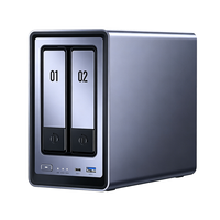 NASync DH2300 NAS Desktop a 2 Bay, Supporta Capacità fino a 60TB, 8GB RAM LPDDR5, 1GbE, HDMI 4K, Storage di Rete per Principianti