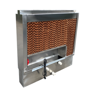 304 Edelstahl rahmen 15cm Breite 80*80cm Geflügelfarm Belüftung Verdunstung wasser kühl kissen Nass vorhang mit Pumpe - Product Image 6