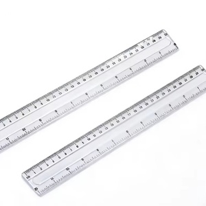 Regla de Medición Transparente de Plástico de 30 cm, Popular y Más Vendida en 2026, para Oficina, Estudiantes y Profesores - Product Image 1