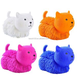Glowing Fluffy Furry Dog Cat Rabbit Squeeze <b>Squishy</b> Toy Luminous Stress Relief Decompression Fidget Toy for Kids Adults - Product Image 5