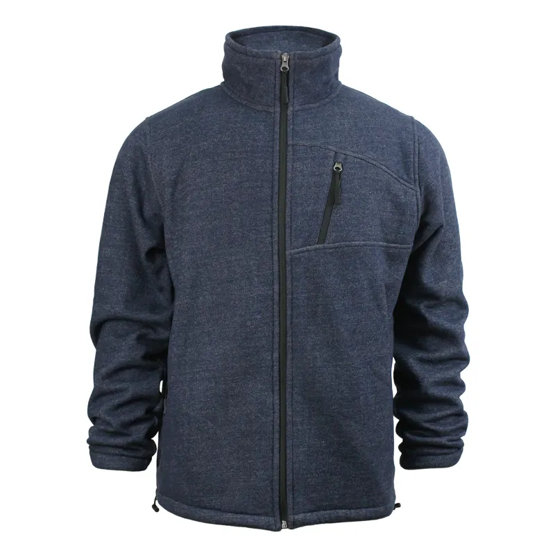 Adult yarn dye bonded long sleeves full zipper Autumn Winter Men's jacket high quality jacket