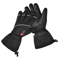 Gants de snowboard électriques réfléchissants 3M pour l'hiver, gants de sport chauffants en cuir imperméables pour hommes, batterie rechargeable pour le ski