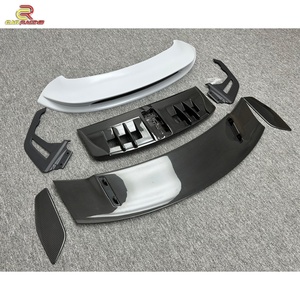 สปอยเลอร์หลังคาร์บอนไฟเบอร์แบบกึ่งแห้งสไตล์ GT3 สำหรับ Porsche Carrera S 992 992.1 ปี 2018-2024 ปีกหลังคาร์บอน อะไหล่ตกแต่งรถยนต์ - Product Image 2