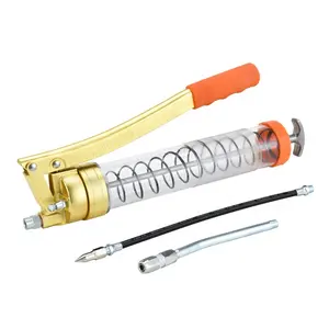 Best Selling High Pressure Transparent Hand Grease Gun 900CC Manual Grease Gun