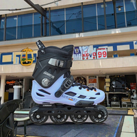Équipement de patinage urbain pour skateurs professionnels, roues en PU haute résistance à l'usure, cadre en aluminium CNC intégré anti-basculement, patins