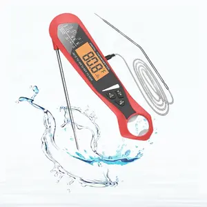 Dual Probe Waterproof Digital Instant Read Grilling Meat Thermometer for Cooking Candy Smoker