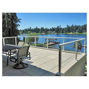 Miglior prezzo viso montato spazzolato cavo <span class=keywords><strong>in</strong></span> acciaio inox ringhiera con tenditore/balaustre durevoli Made <span class=keywords><strong>in</strong></span> China - Product Image 5