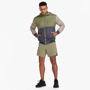 Veste coupe-vent à capuche en nylon 100% pour hommes Veste coupe-vent à capuche pour hommes 2025 - Product Image 4