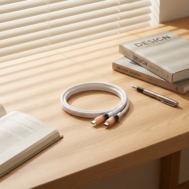 KYT 60W Custom Type-C Fast Charger Pure Copper Nylon Data Transfer Cable for iPhone Android Computer