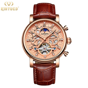 <span class=keywords><strong>KINYUED</strong></span> — <span class=keywords><strong>montre</strong></span> mécanique automatique pour hommes, marque de luxe, à la mode, de bonne qualité, cadran de Phase de lune, J026 - Product Image 5