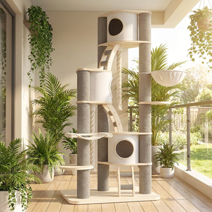 Cadre d'Escalade pour <span class=keywords><strong>Chat</strong></span> d'Intérieur en Bois Massif de Qualité Supérieure, Sisal, Résistant aux Rayures, Anti-Pointe - Product Image 1